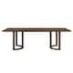 preview thumbnail 6 of 24, Kenneth Modern 95-Inch Dining Table with U-Shaped Trestle Base by Christopher Knight Home