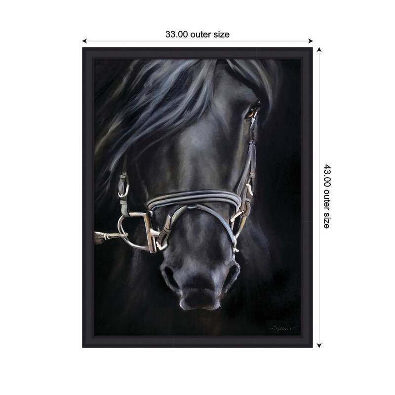 Kate and Laurel Ebony Splendor by Mary Sparrow Framed Wall Art Print