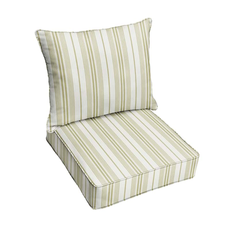 Sorra Home Outdura Wellfleet Indoor/Outdoor Corded Deep Seating Pillow and Cushion Chair Set