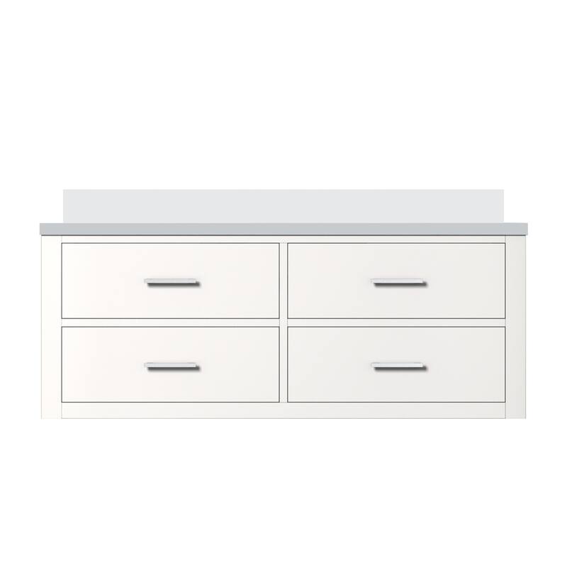 Castor Bath Vanity with Cultured Marble Top and Sink