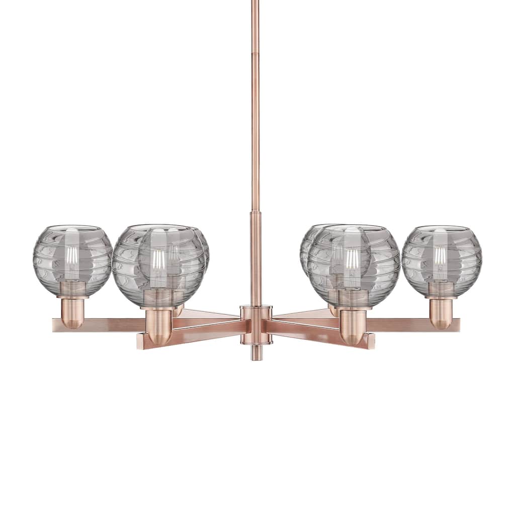 Innovations Lighting 716-6CR-15-24 Athens Deco Swirl Chandelier Athens