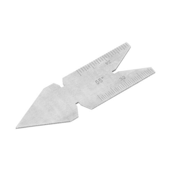 55 Degree Center Gauge Threads Angles Measure Tool Stainless Steel - 55 Degree