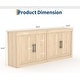 preview thumbnail 2 of 16, Garvee 70.8" Mid-Century Modern Sideboard Buffet Cabinet with 4 Wood Doors and Modular Storage