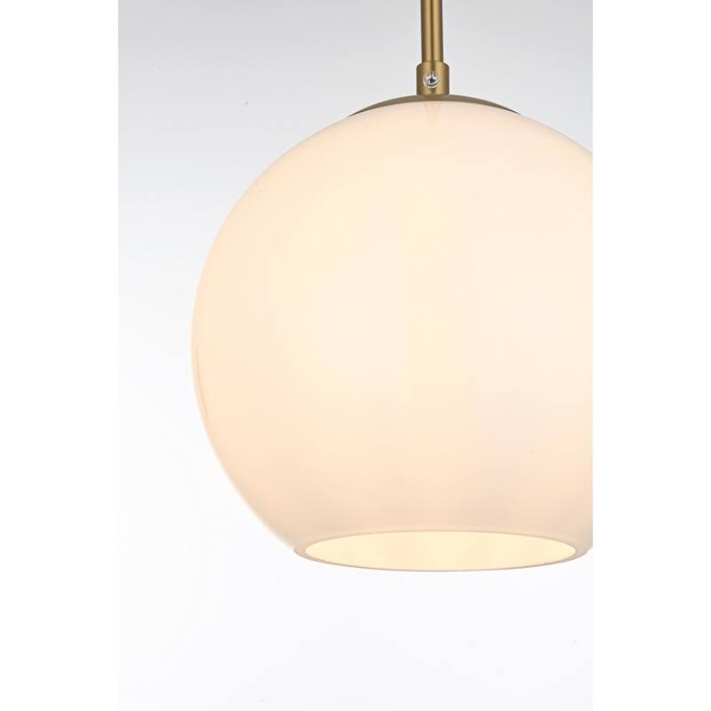 Elegant Lighting Baxter 3 Light 36" Wide Linear Pendant with Frosted