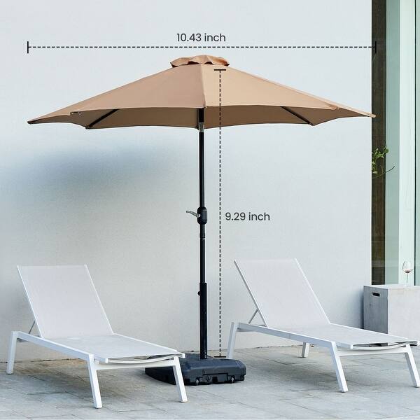 13 foot round patio umbrellas DIY 13 Foot Wooden Patio Umbrella Color Options