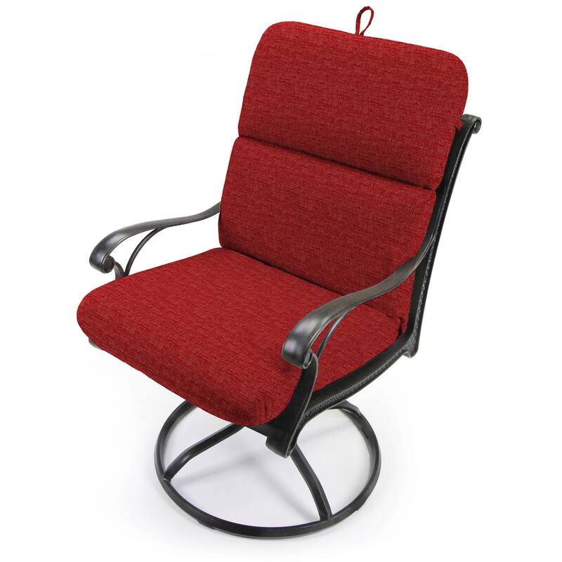 22" x 45" Outdoor Chair Cushion with Ties and Loop - 45'' L x 22'' W x 5'' H