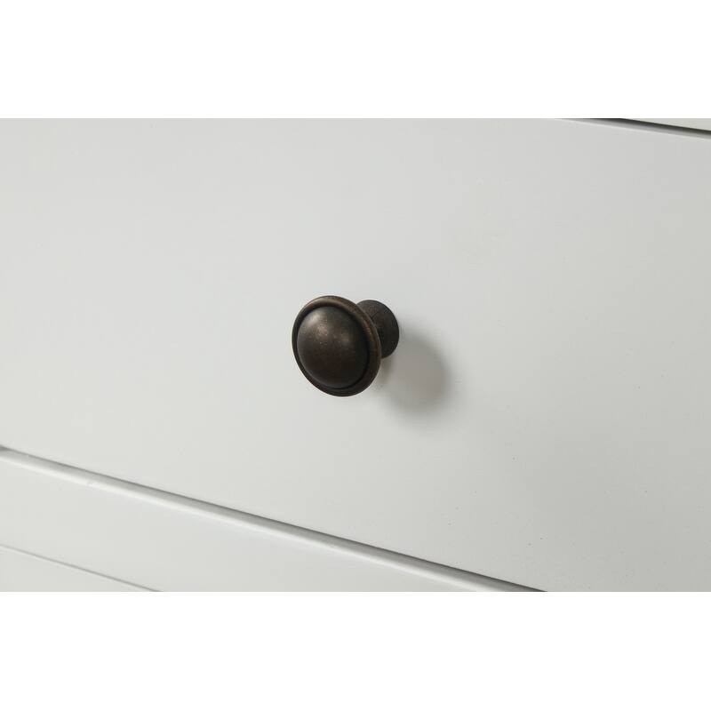 Farmhouse Sideboard with Glass Cabinets & Drawers - Rustic Console Table for Dining Room & Living Room