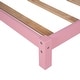 preview thumbnail 67 of 70, Wooden Platform Bed with Wood Slat Support, Modern Solid Wood Kids Bed Frame with House-shaped Headboard, No Box Spring Needed