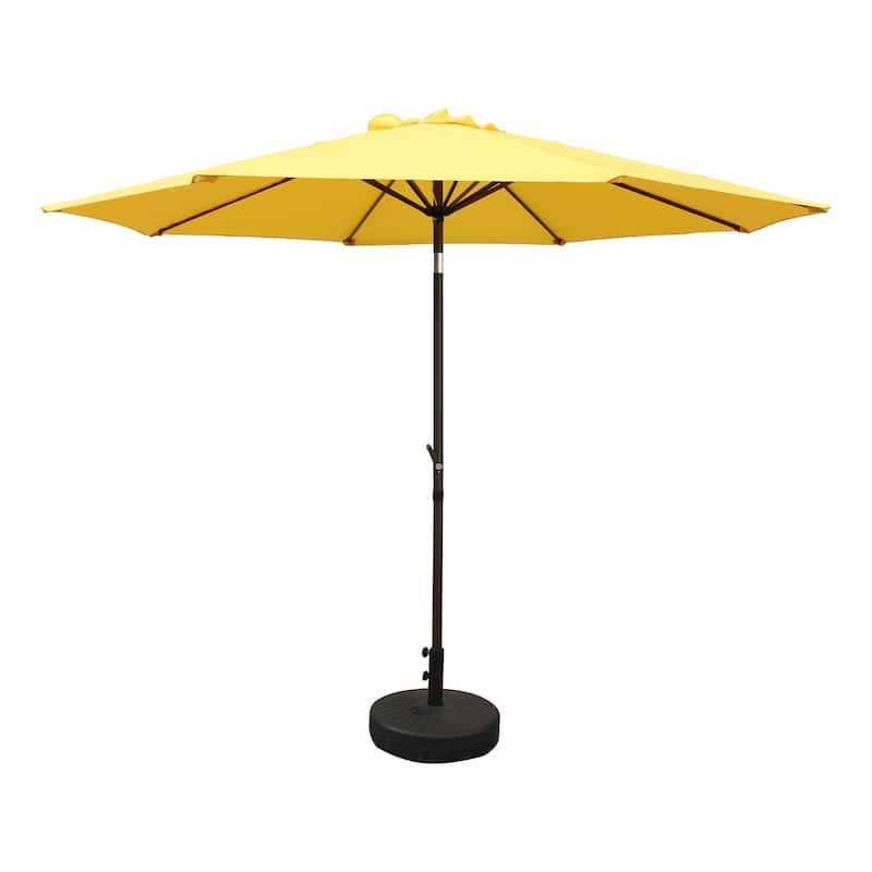 St. Kitts 10-foot Aluminum Patio Market Umbrella - Yellow