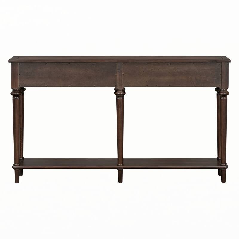 Entryway Table with 4 Drawers(Espresso)
