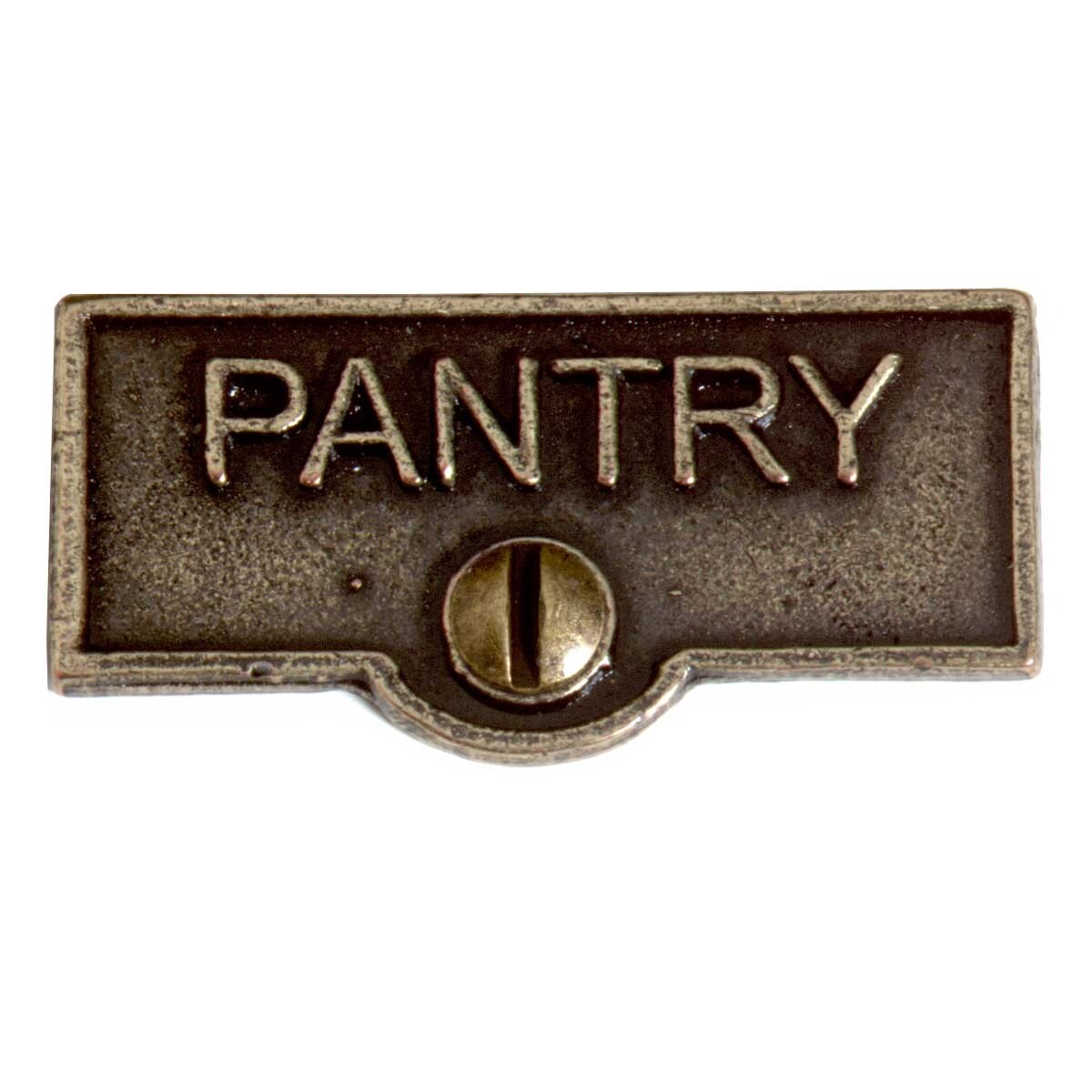 Shop Switch Plate Tags Pantry Name Signs Labels Cast Brass Free