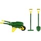 preview thumbnail 3 of 3, John Deere: Wheelbarrow Set - Green & Yellow - 3pc, Ages 3+