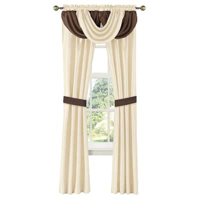 5-Piece Monte Carlo Two-Tone Curtain Set - 54" x 84"