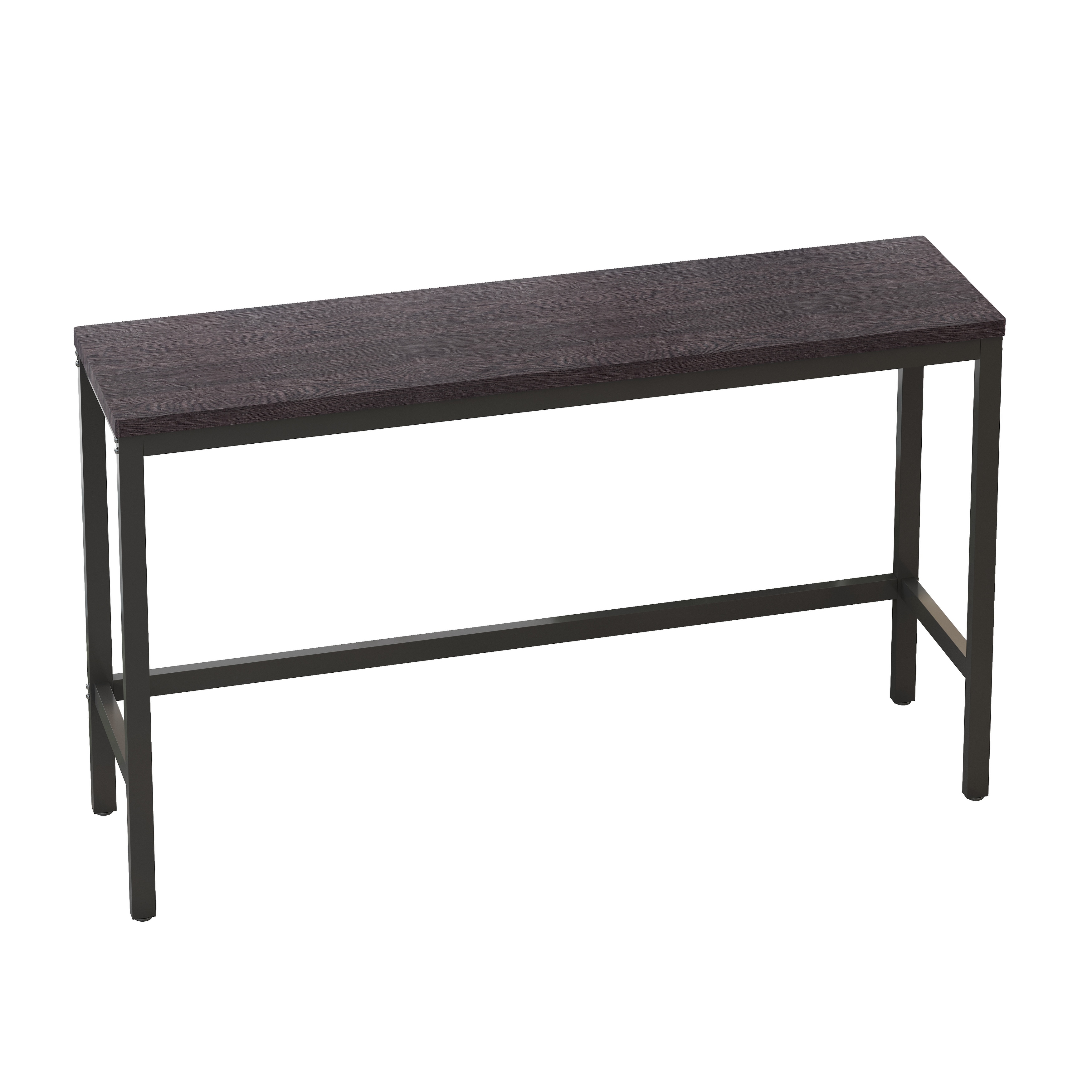 Long Dining Table Set with 3 Stools-image