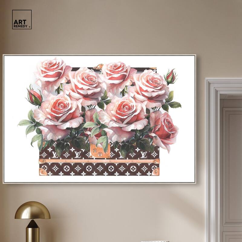 Doll Memories - Stylish Roses Canvas by Art Remedy