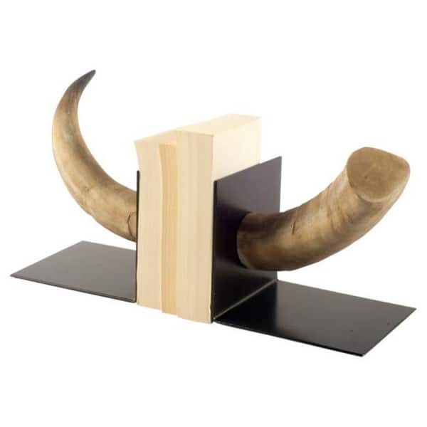 slide 2 of 8, Nickerson (Set of 2) Metal Book Ends (set of 2) - 5.5L x 6.5W x 5.5H