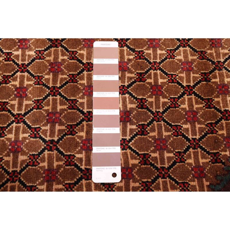 ECARPETGALLERY Hand-knotted Anatolian Vintage Brown Wool Rug - 4'7 x 9'2