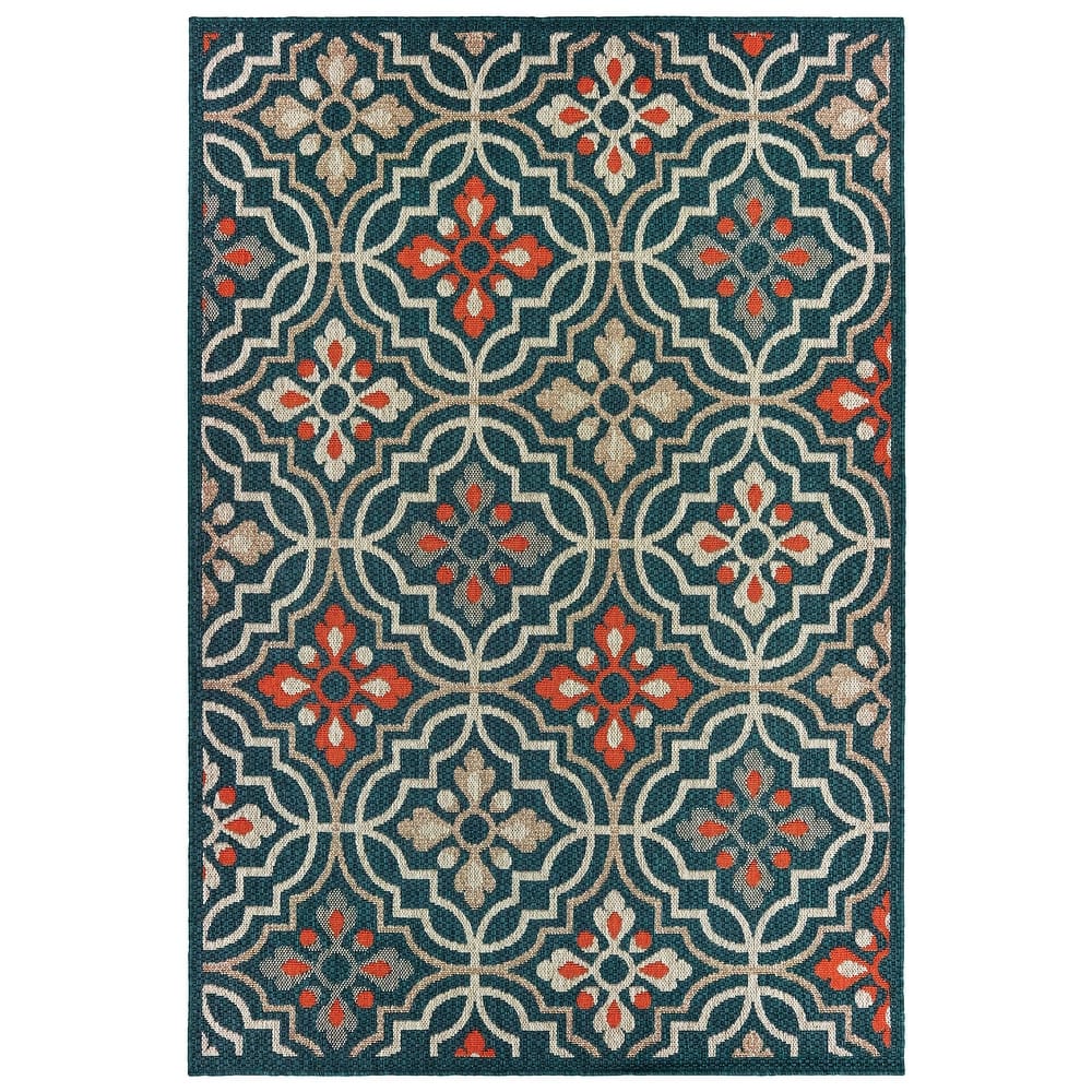Vista Home Higgins Quatrefoil Panel Indoor/ Outdoor Area Rug by Havenside Home