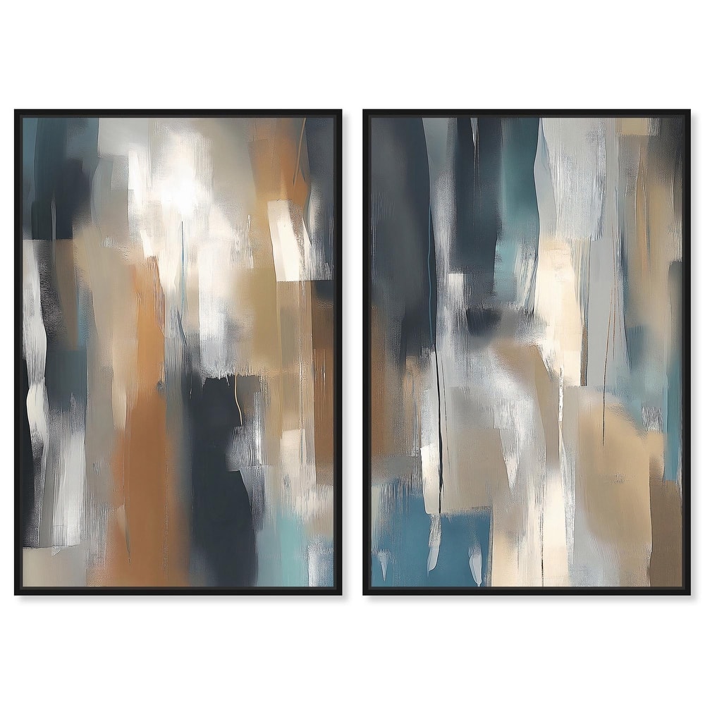 Vertical Rush Canvas Set of 2 by Art Remedy