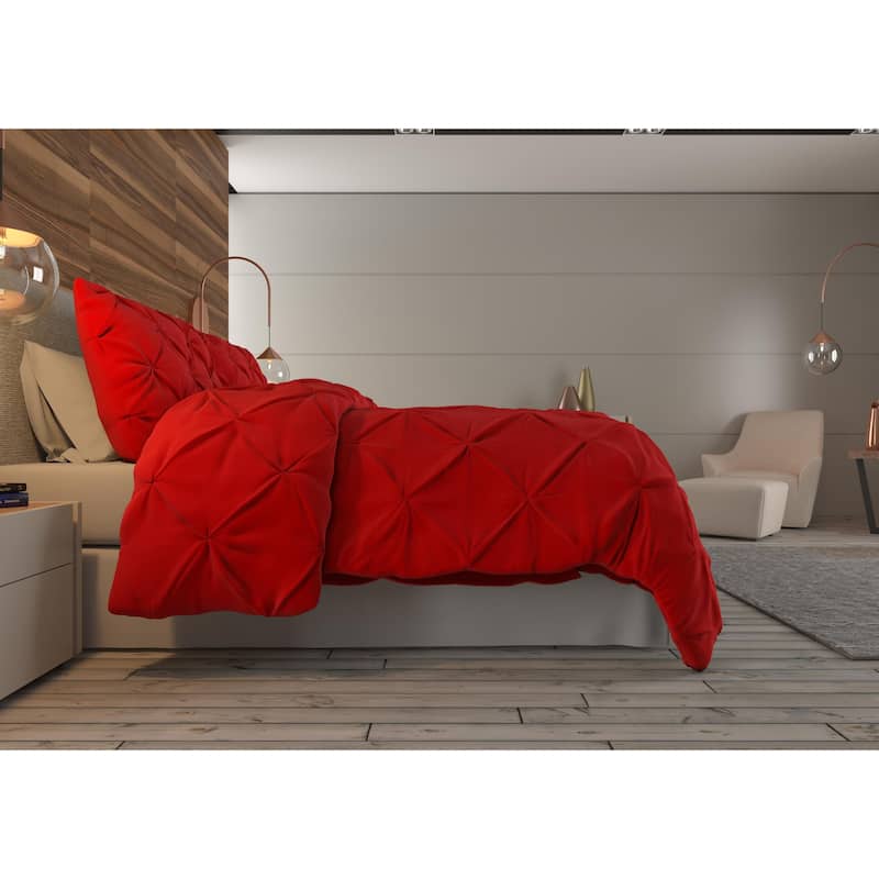 Nestl Pinch Pleat Down Alternative Ultra Soft Comforter Set