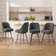 preview thumbnail 20 of 26, 26" Counter Height Swivel Bar Stool, Upholstered Counter Stools - 23.8" (D) x 21.7" (W) x 38" (H)