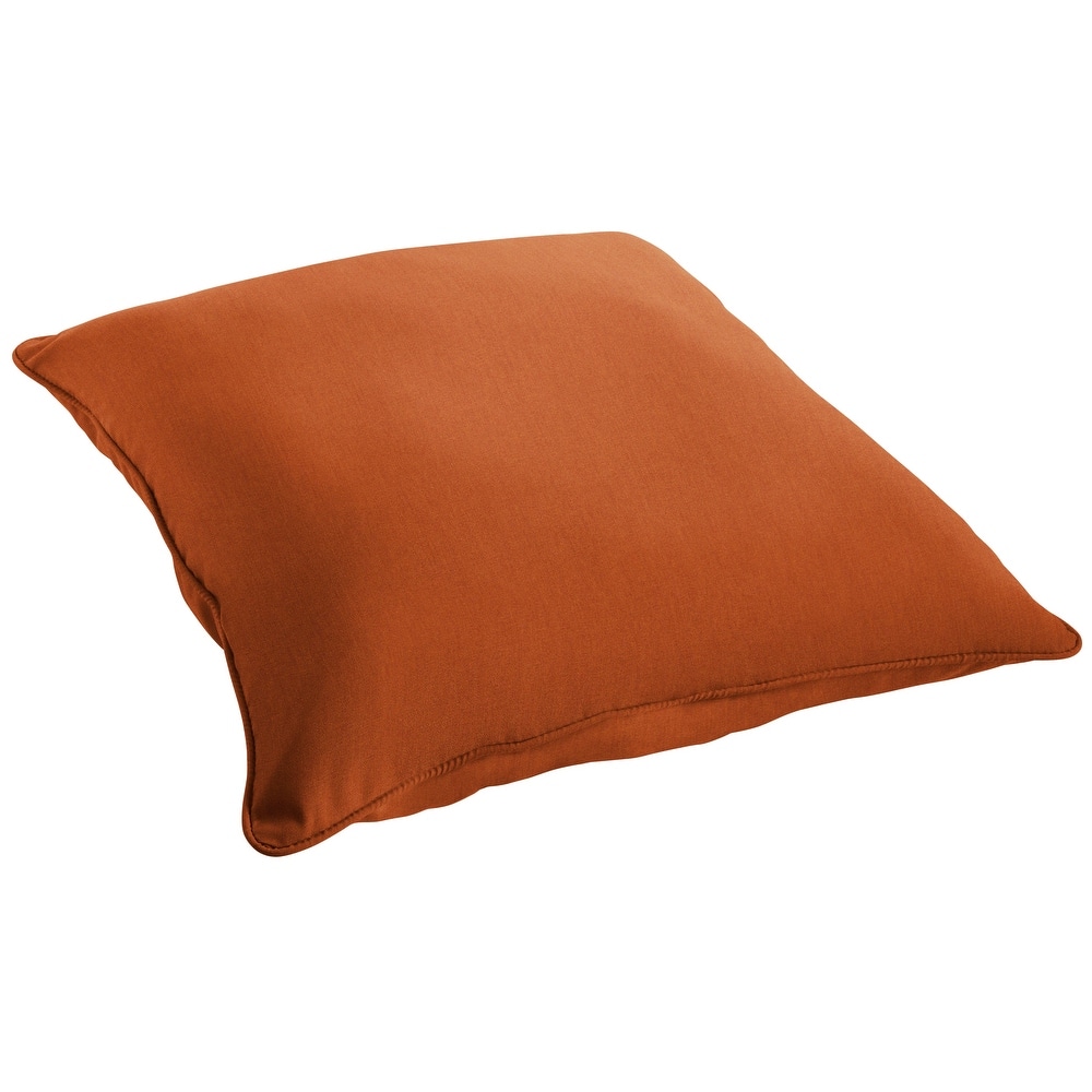 Sorra Home Clara Indoor/ Outdoor 26-inch Square Sunbrella Floor Pillow - 26"