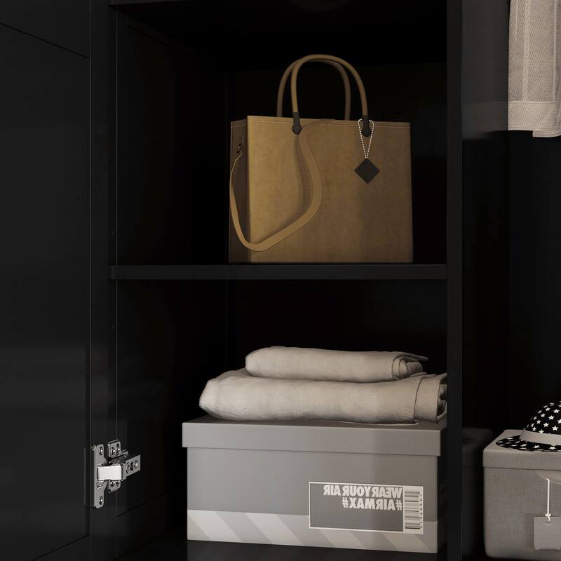 Armoire Wardrobe Closet Adjustable Shelves Closet Wardrobe Cabinet