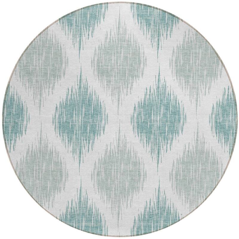 HomeRoots Ikat Transitional Rectangle Outdoor Rug