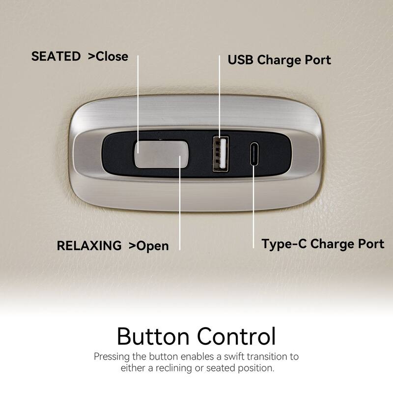 MCombo Power Small Recliners, Modern Zero Wall Hugger Recliners Chair with Lumbar Support, USB and Charging Ports, FSC Certified