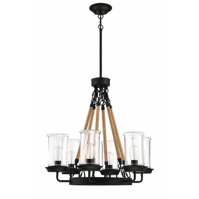Craftmade Homestead 6 Light 27" Wide Outdoor Chandelier