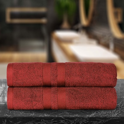 Cotton Quick-Drying 2 Piece Absorbent Solid Bath Sheet Set by Superior