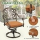 preview thumbnail 90 of 92, Versatile Outdoor Dining Sets w Swivel/Folding Chairs & Steel Slat Table and HDPE Dining Table Set for Gardens, Patios