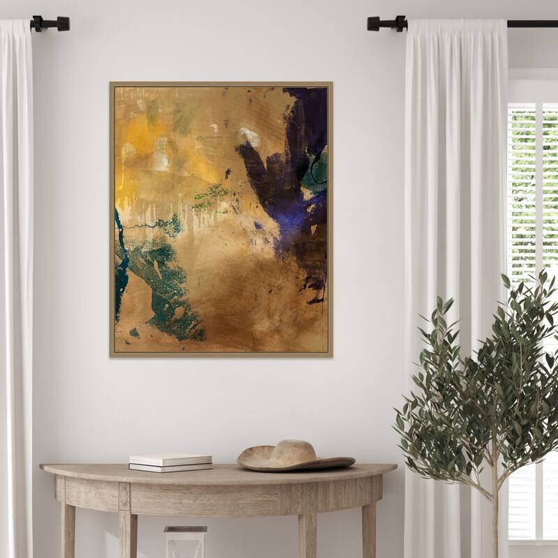 Amber Haze No. 1 by Sisa Jasper Framed Canvas Wall Art Print