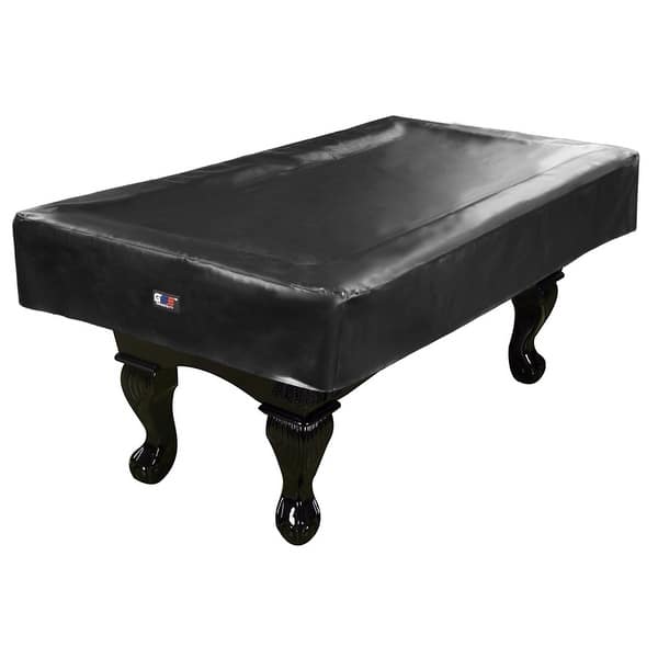 slide 2 of 10, GSE™ 7ft/8ft/9ft Heavy Duty PU Leatherette Billiard Pool Table Cover - Black 7-ft