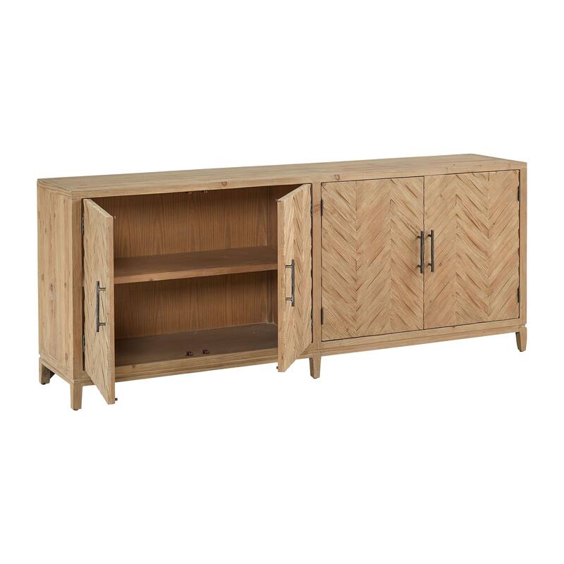 Bronx 84-inch 4-Door Sideboard Buffet Cabinet