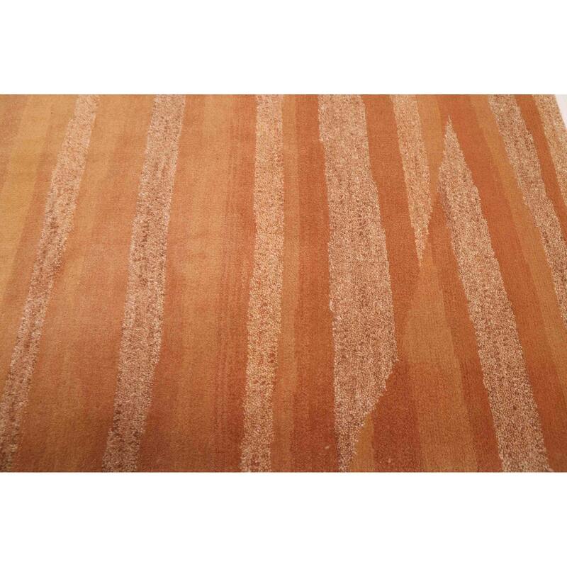 ECARPETGALLERY Hand-knotted Opulence Brown Wool Rug - 5'0 x 7'6