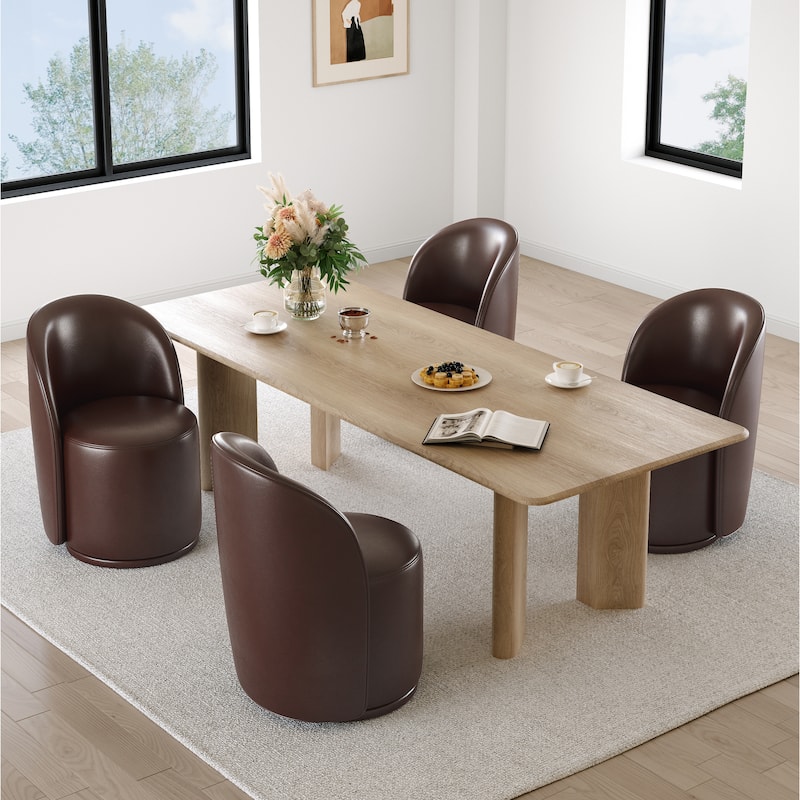 23.5" Wide Swivel Side Chair for Dining Room, Living Room