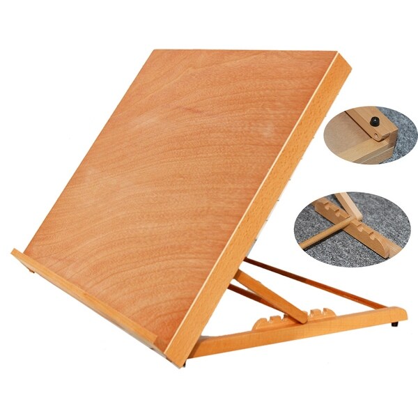 Shop HJ-A2 Portable Sketch Table Drawing Table Burlywood 