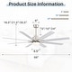 preview thumbnail 69 of 128, Sofucor 52/66/72/76/84Inch Large Ceiling Fan with Dimmable LED Light ,Remote&APP Control,8 Blades for Large Living Room,Porch