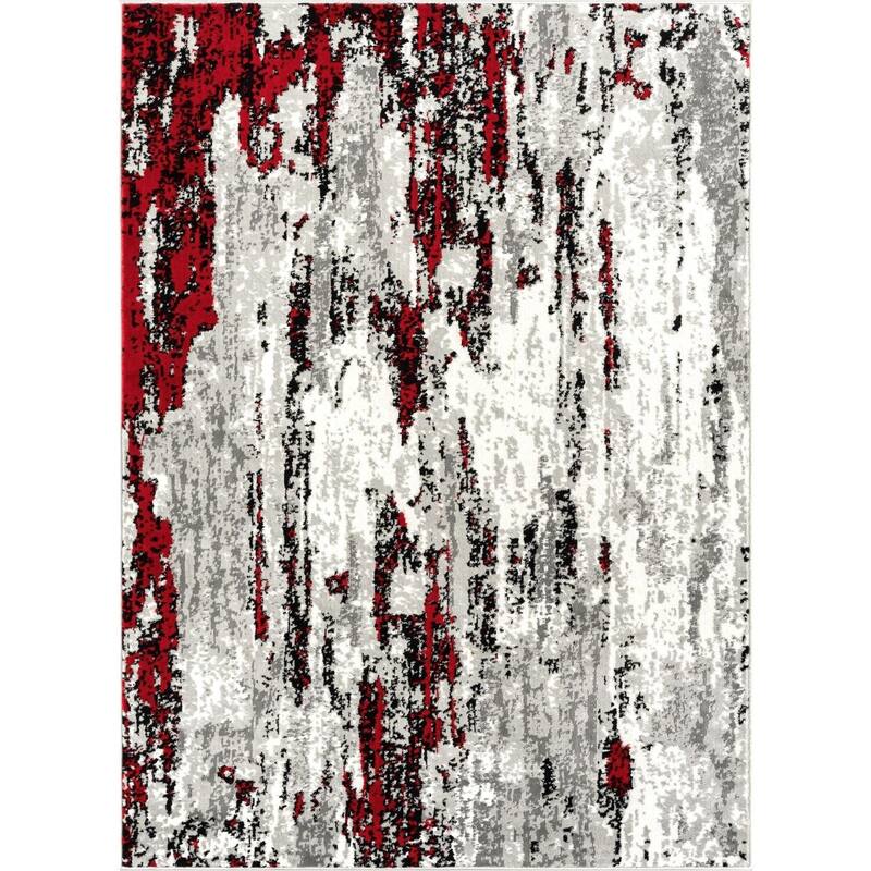 Luxe Weavers Modern Distressed Abstract Area Rug