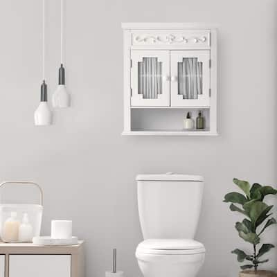 Teamson Home Lisbon Removable Two-Door Wall Cabinet
