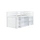 preview thumbnail 21 of 20, Rubber Wood Loft Bed with Drawer, Cabinet, Shelf and Pulling -Out Desk,Twin Size