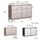 preview thumbnail 18 of 20, Little Seeds Rowan Valley Flint 6-Drawer Changing Table