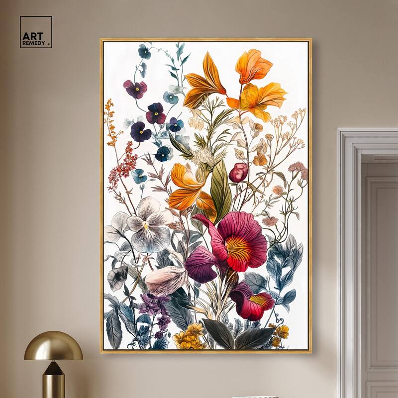 Iris Indigo II Canvas by Art Remedy
