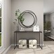 preview thumbnail 4 of 32, Stylish Metal Wall Mirror with Overlapping Circles and Foiled Finish - Gold or Gray