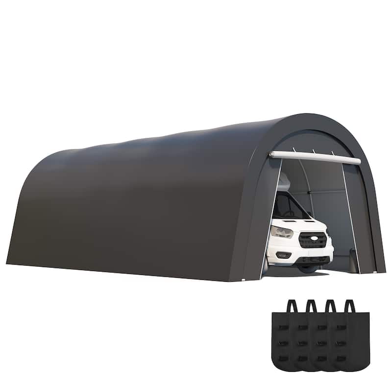 Domed Carport with 4 Cloth Bags