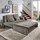 preview thumbnail 3 of 11, Cicero Grey Fabric Upholstered Convertible Settee by iNSPIRE Q Classic
