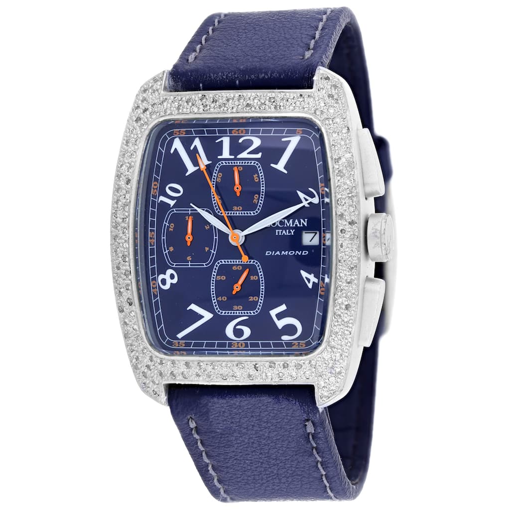 Locman Women's Diamond Classic Blue Dial Watch - 487BL2D - 6 (36)