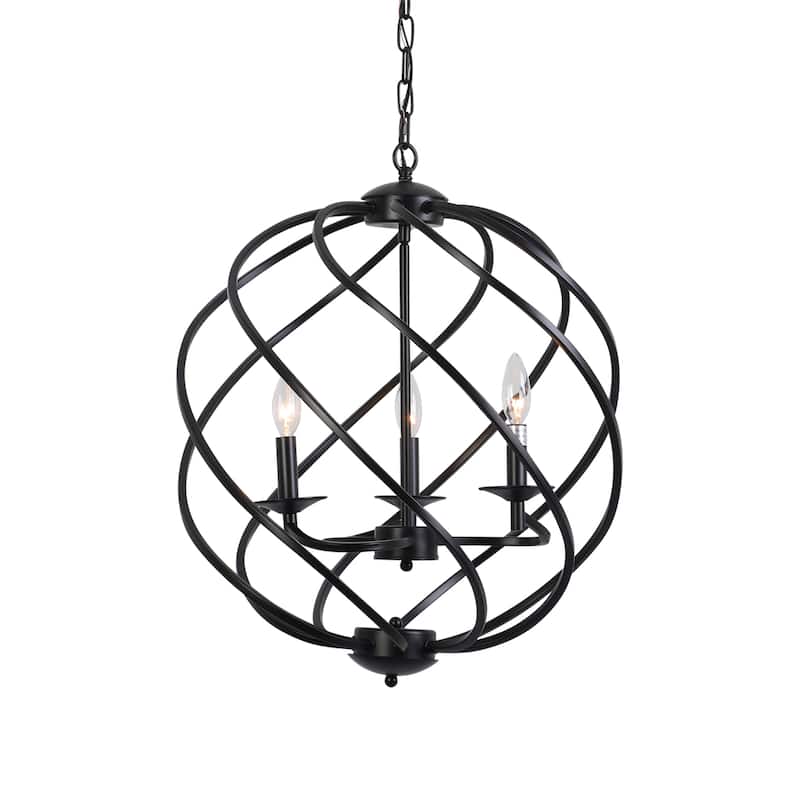 3-light Hanging Globe Pendant