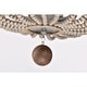 preview thumbnail 7 of 9, Onos 17 Inch Natural Vintage Bead Semi Flush Mount 3-Light